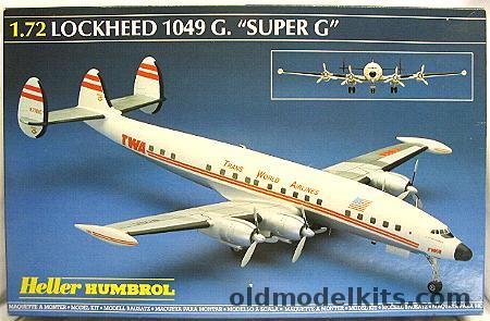 Heller 1/72 Lockheed 1049 Super G Constellation - TWA, 80314 plastic model kit